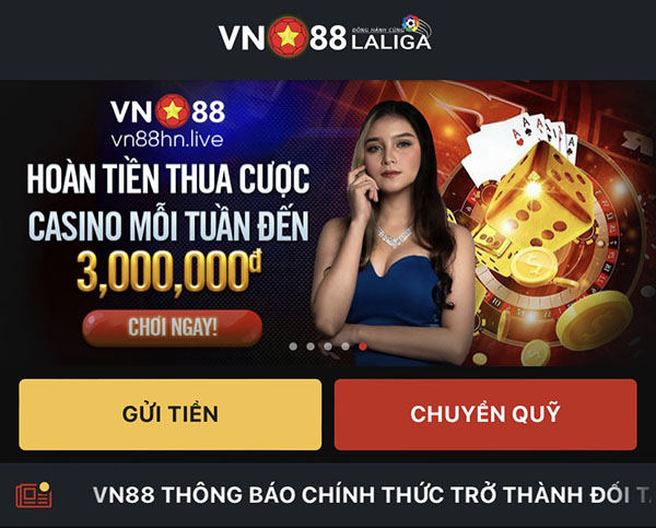 rút tiền VN88