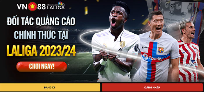 Vn88 trở thành đối tác quảng cáo của giải đấu La Liga